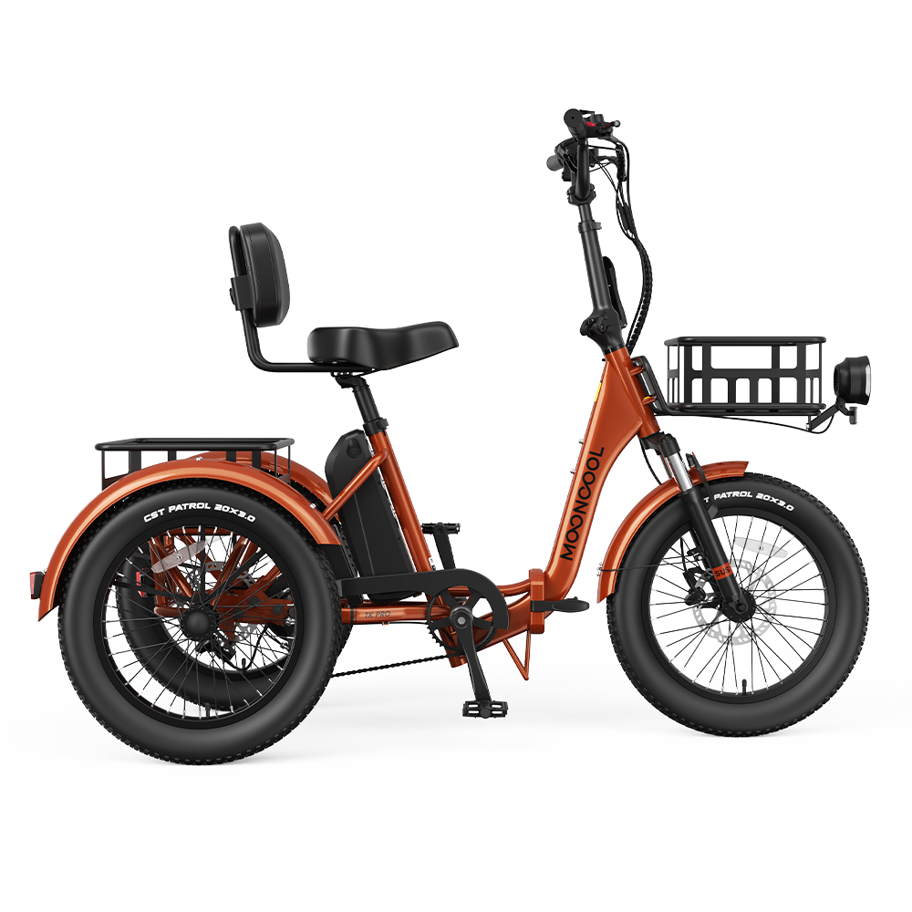 TK Pro Electric Trike - Amber Orange