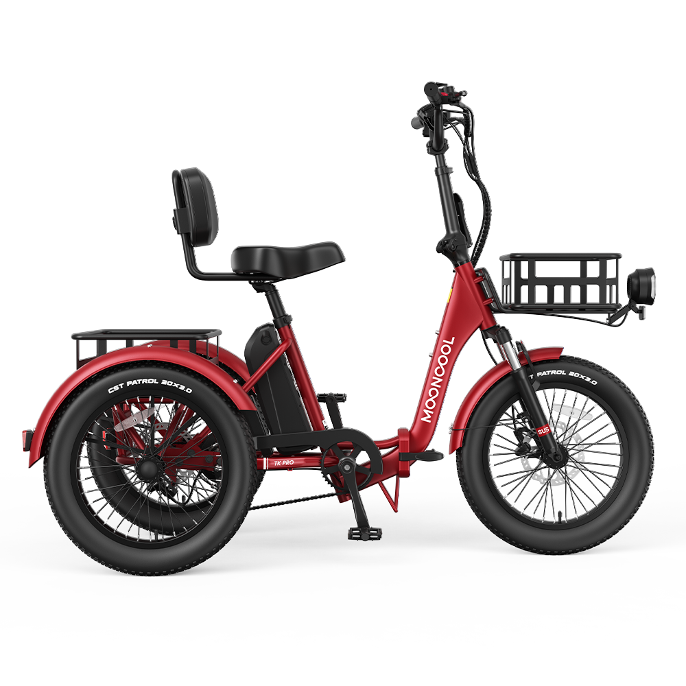 TK Pro Electric Trike - Burgundy