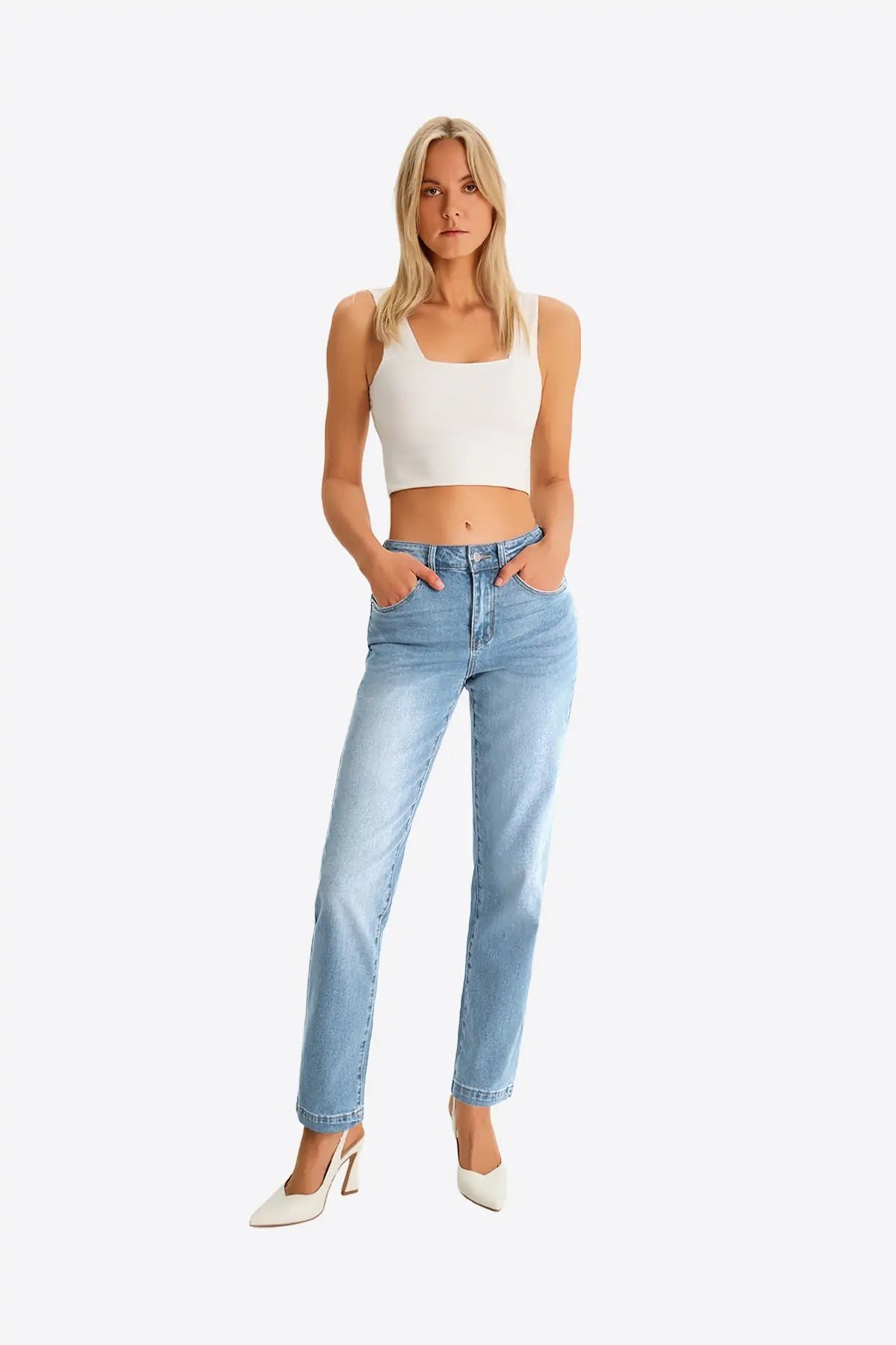 Womens Baby Blue Skinny Jeans | CicyBell