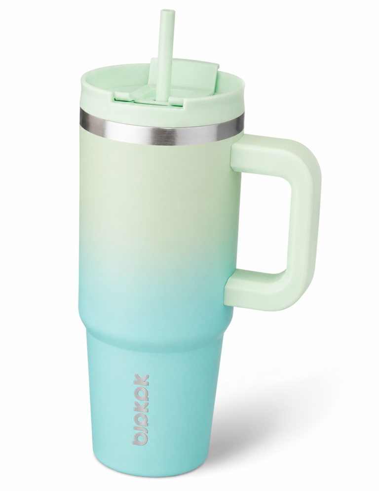 BJPKPK Insulated Tumblers With Handle And Straw 30 oz Stainless Steel Tumbler Cups With Lid