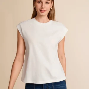 Cicy Bell Womens Beige Cap Sleeve Shirts