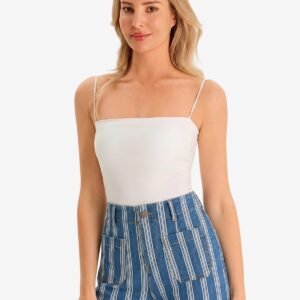 Womens Blue Summer Striped Jean Shorts | CicyBell
