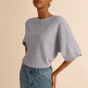 Womens Grey Half Sleeve Sweaters | CicyBell