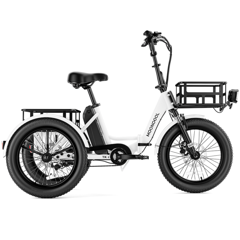 TK1 Folding Electric Trike - White