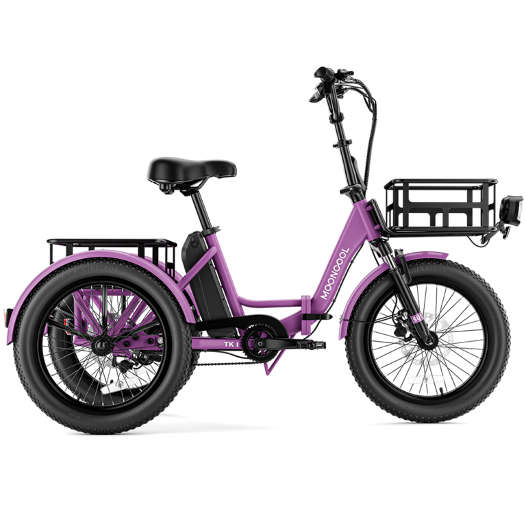 TK1 Folding Electric Trike - Twilight Mauve