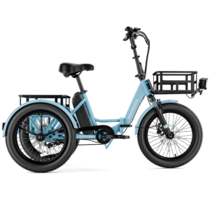 TK1 Folding Electric Trike - Serenity Blue