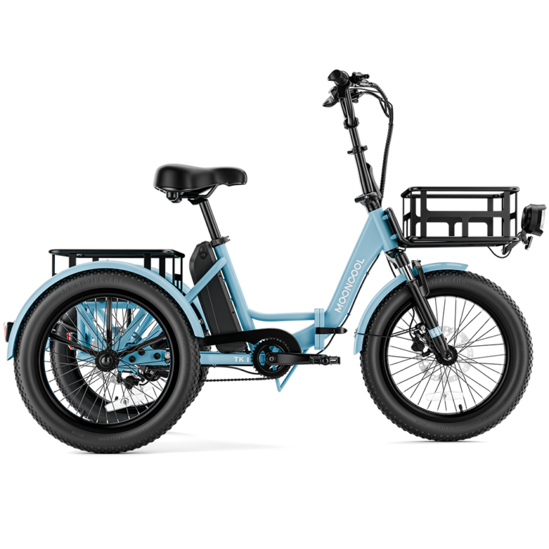 TK1 Folding Electric Trike - Serenity Blue