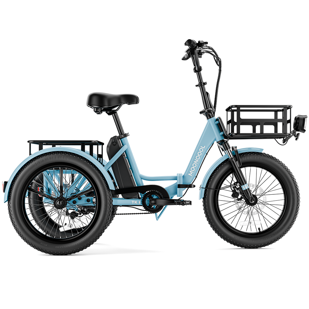 TK1 Folding Electric Trike - Serenity Blue