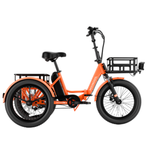 TK1 Folding Electric Trike - Vibrant Orange
