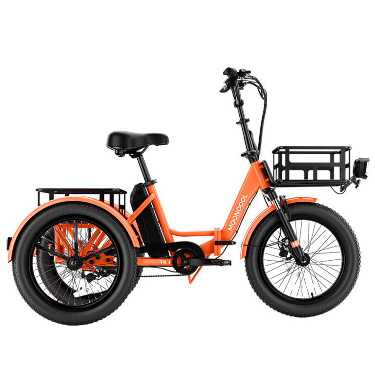 TK1 Folding Electric Trike - Vibrant Orange