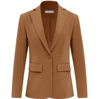 CICY BELL 0521 Womens Brown Casual Work Blazers