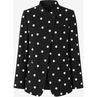 Womens Black Professional Polka Dot Blazer | CicyBell