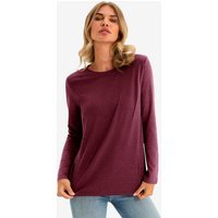 Cicy Bell Womens Burgundy Long Sleeve Shirts