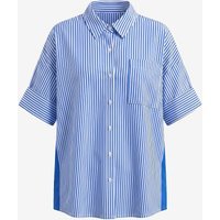 Womens Striped Navy Button Down Shirts | CicyBell