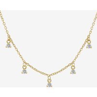 Women 18K Gold  Round Dangle Necklaces | CicyBell