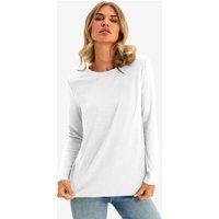 Cicy Bell Womens White Long Sleeve Shirts
