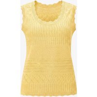Womens Yellow Summer Crochet Tank Tops | CicyBell