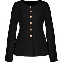 Cicy Bell Womens Black Button Up Cardigan Sweaters
