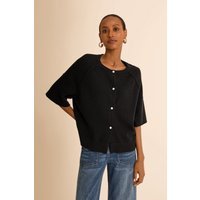 Womens Black Casual Button Down Cardigan | CicyBell