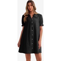 Womens Black Mini Shirt Dress  | CicyBell