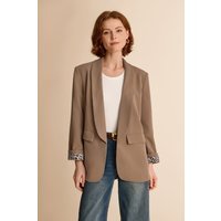 Womens Dark Khaki Business Casual Blazer | CicyBell