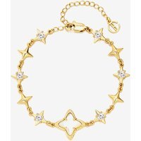 Womens 18k Gold Plated Cross Bracelet | CicyBell
