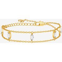 Womens 18k Gold Plated Cross Bracelet | CicyBell