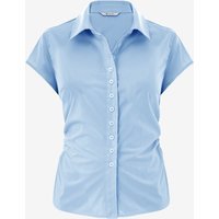Womens Light Blue Summer Button Down Shirts  | CicyBell