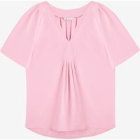 Womens Pink V Neck Blouse | CicyBell
