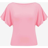 Womens Pink Tie Back Cinched Tops | CicyBell