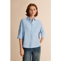 Womens Sky Blue Oversized Button Down Shirts | CicyBell