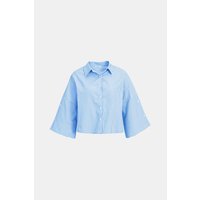 Womens Light Blue Button Down Blouses | CicyBell