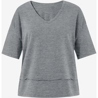 Womens Grey Summer V Neck T Shirts | CicyBell