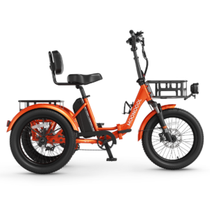 TK2 Folding Electric Trike - Vibrant Orange