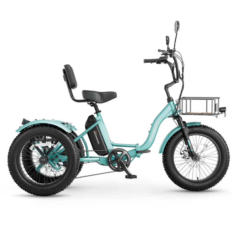 FT1 Fat Tire Electric Trike - Cyan Green-Matte