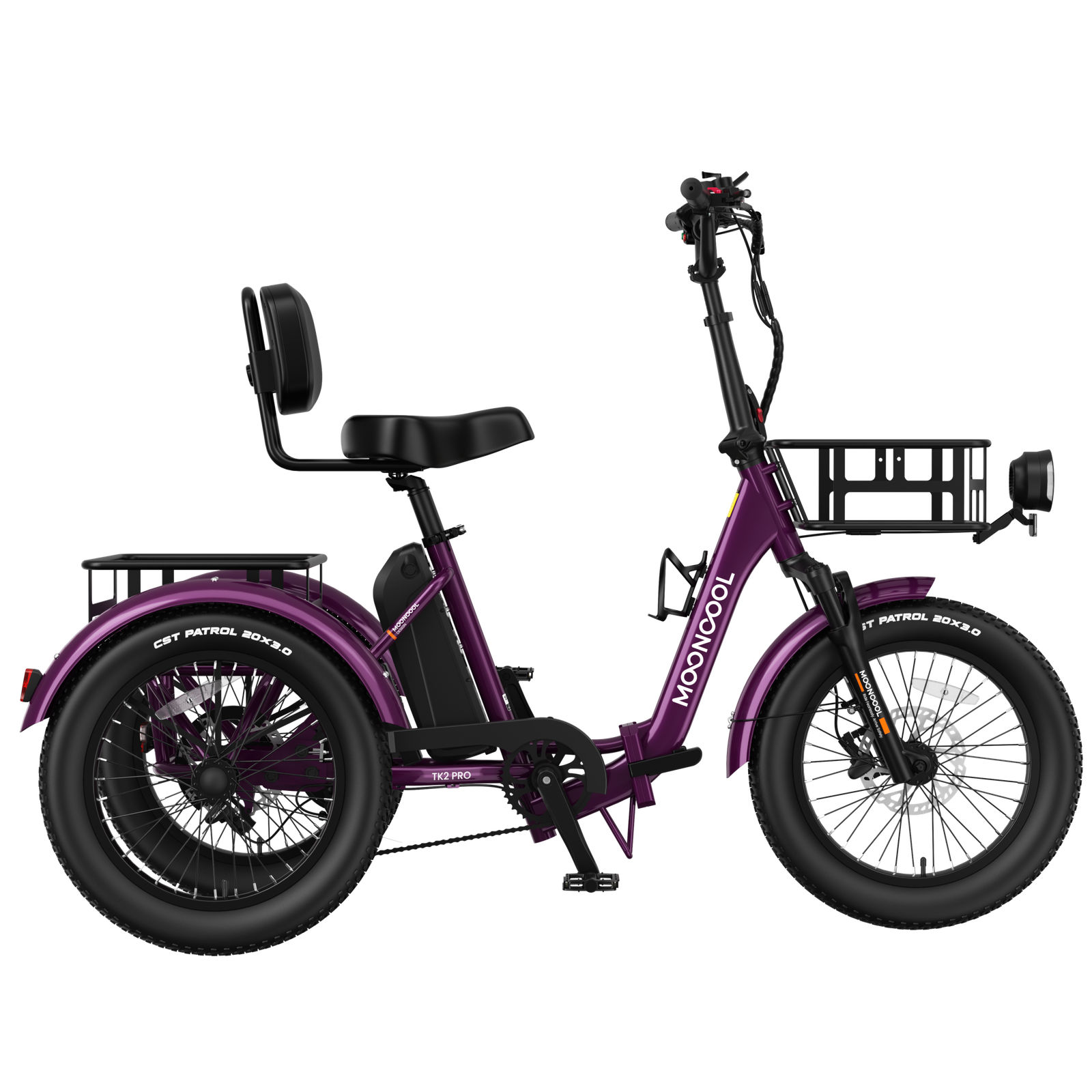 TK2 PRO Electric Trike - Deep Magenta
