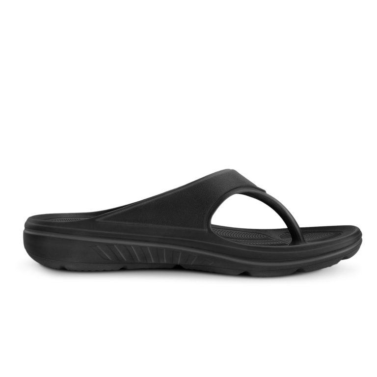 Unisex Comfortable Arch Support Flip Flops - Black / Mens 4 | Womens 6