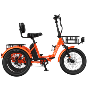 TK2 Folding Electric Trike - Vibrant Orange