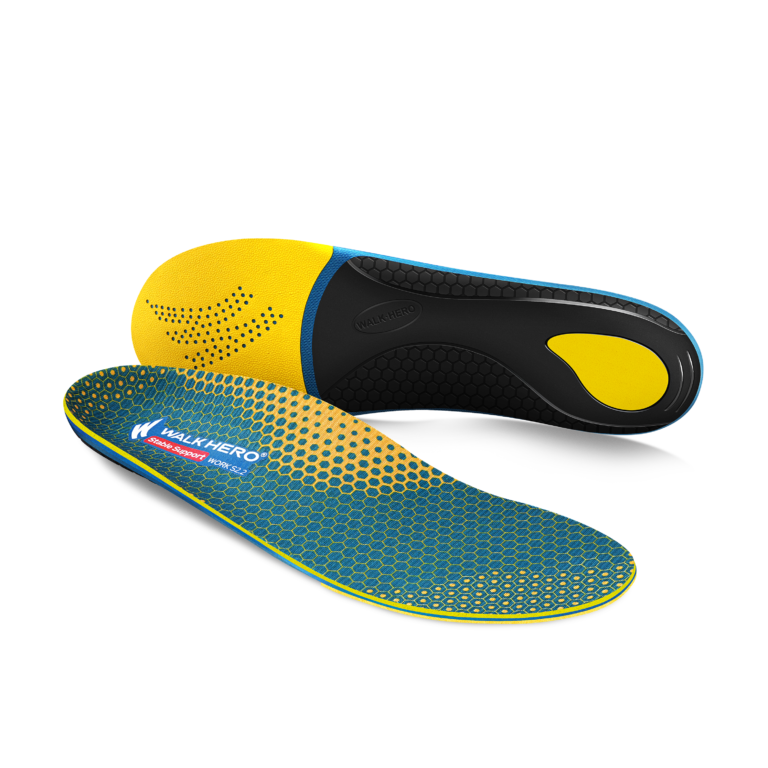Work Cushion Support Insoles - Yellow / Mens 4 - 4.5 | Womens 6 - 6.5