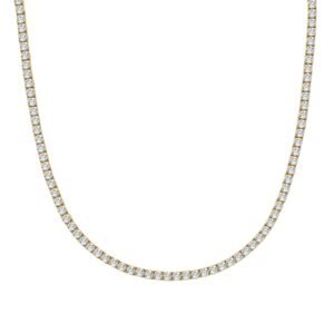 Crystal Tennis Choker Waterproof - Gold