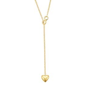 Dainty Infinity Heart Y Necklace Waterproof - Gold