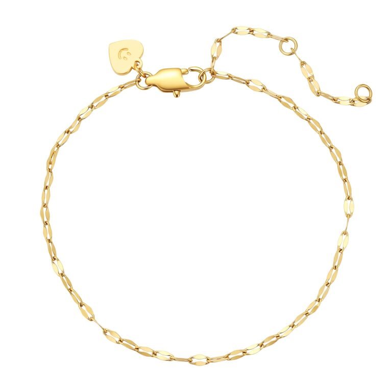 Dainty Rolo Chain Bracelet Waterproof - Gold