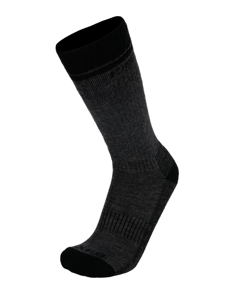 XKG Midweight Merino Socks - Charcoal / OTC / M