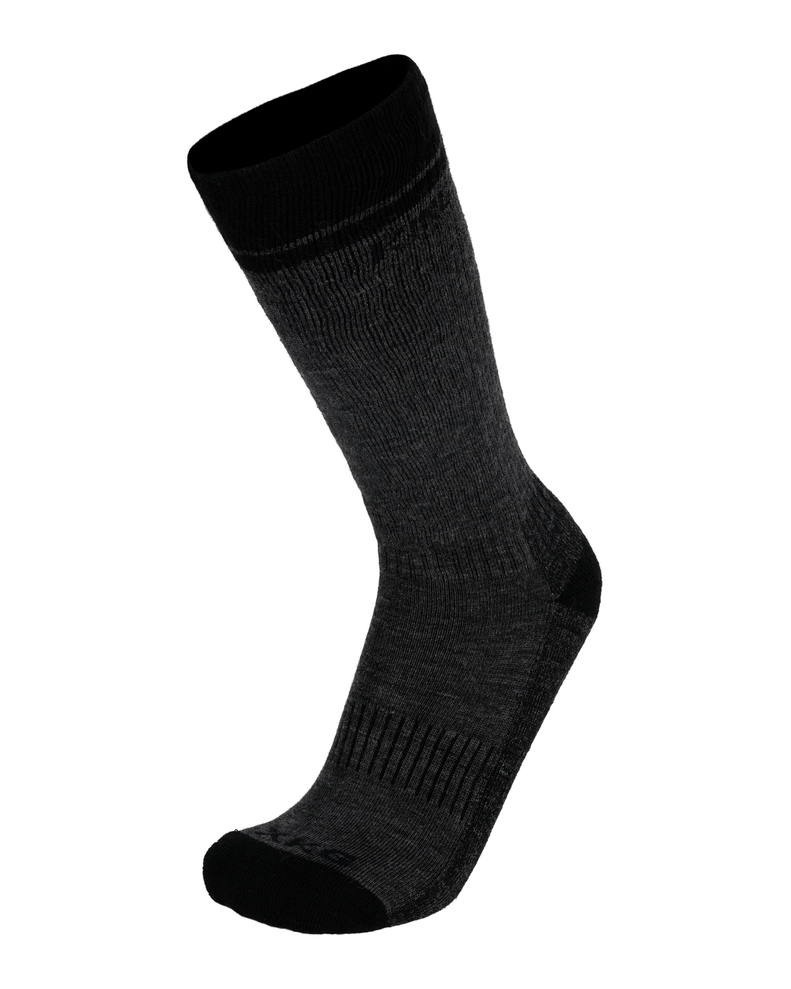 XKG Midweight Merino Socks - Charcoal / OTC / M
