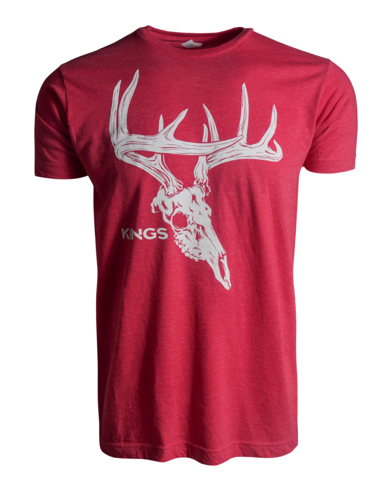 Beam Buck Tee - Heather Red / L
