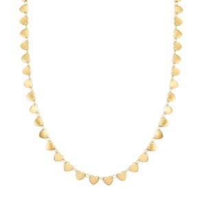 Linked Heart Statement Choker Waterproof - Gold