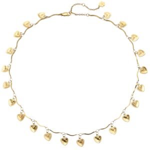 Love Heart Statement Choker Waterproof - Gold