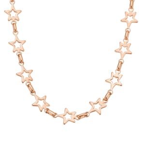 Star Link Statement Choker Waterproof - Rose Gold
