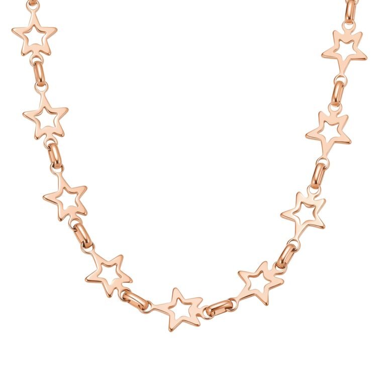 Star Link Statement Choker Waterproof - Rose Gold