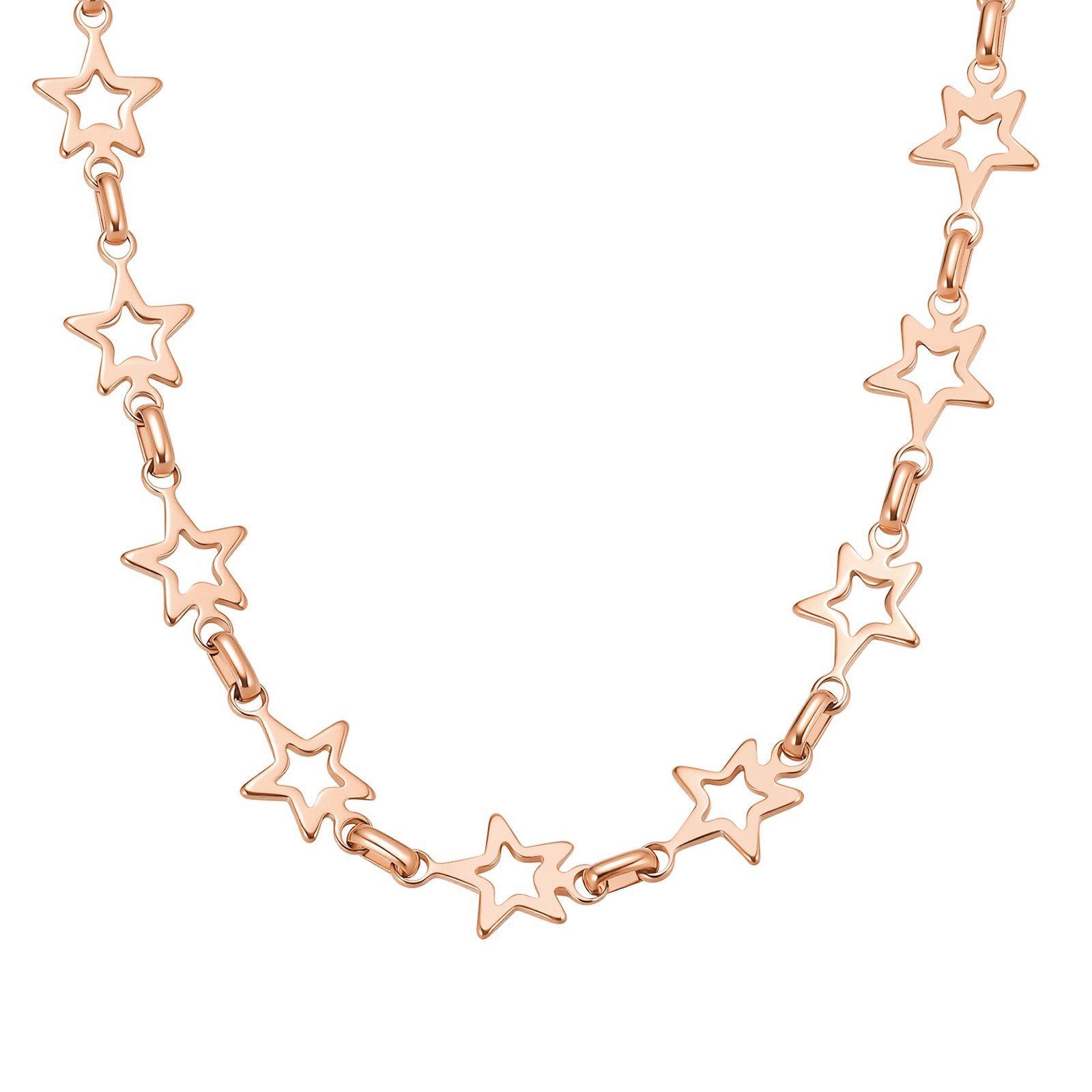Star Link Statement Choker Waterproof - Rose Gold